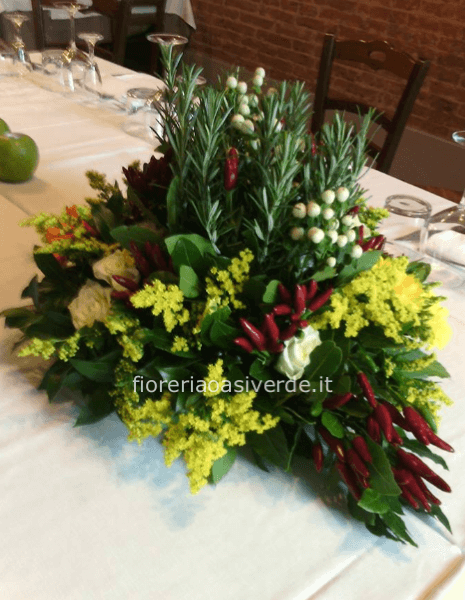 composizione centro tavola